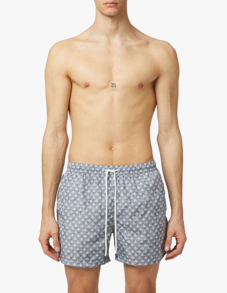 rinascente Fedeli Printed madeira swimshort - grey