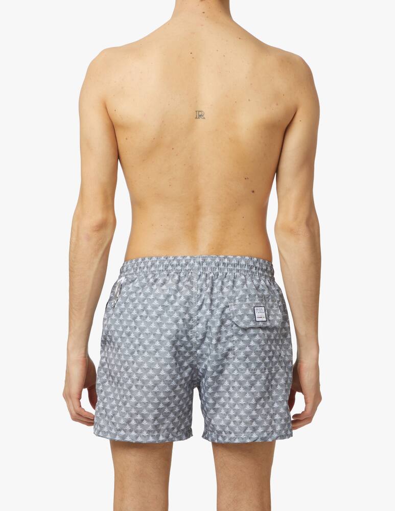 rinascente Fedeli Printed madeira swimshort - grey