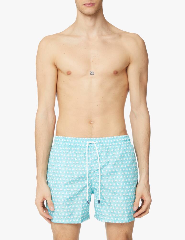 Fedeli Printed madeira swimshort - light blue - picture 2 Fedeli Printed madeira swimshort - light blue - picture 2