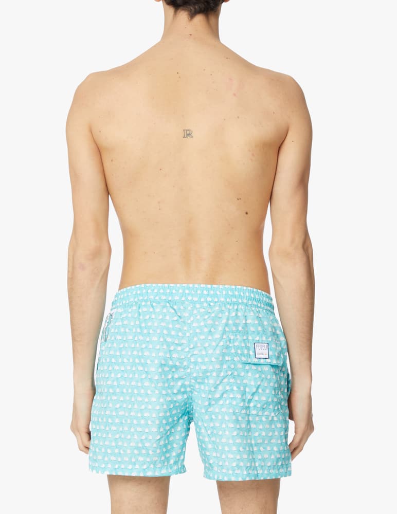Fedeli Printed madeira swimshort - light blue - picture 3 Fedeli Printed madeira swimshort - light blue - picture 3