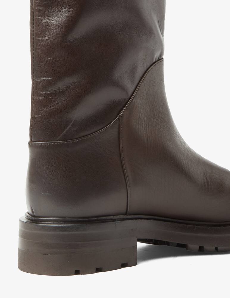 rinascente Strategia Story flat leather boot