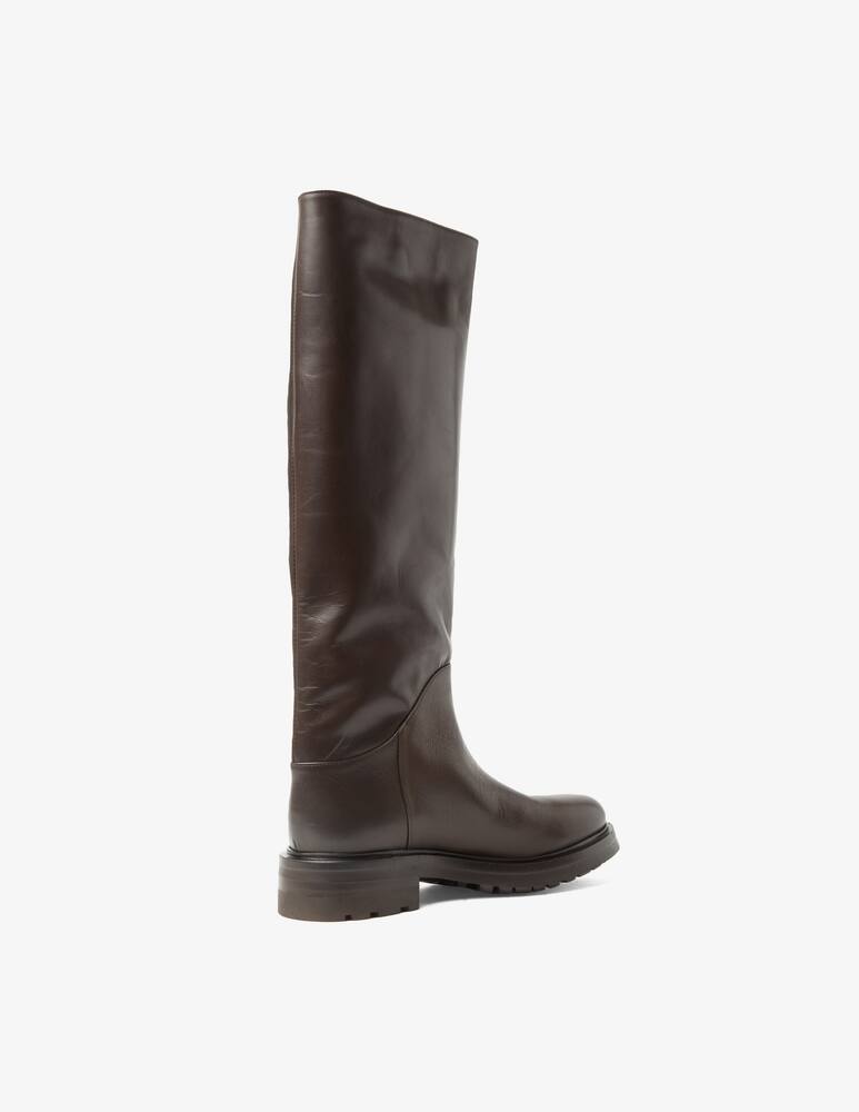rinascente Strategia Story flat leather boot