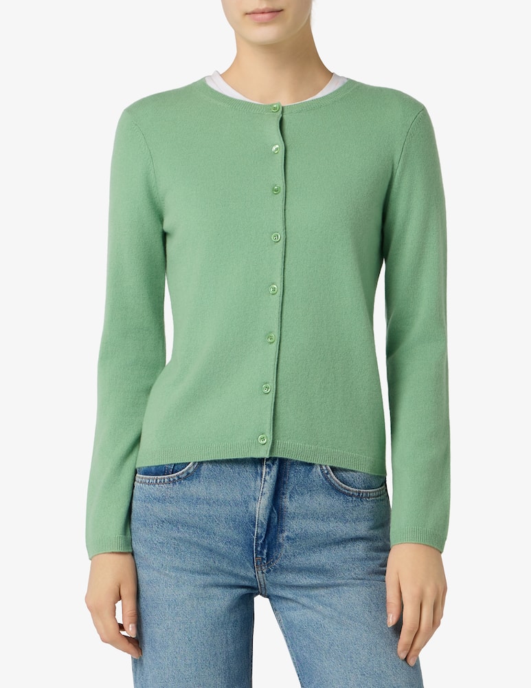 rinascente Pure Cashmere Corean neck cardigan