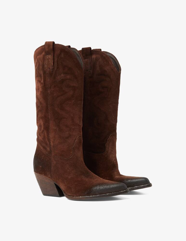 rinascente Strategia Blues tex suede boot