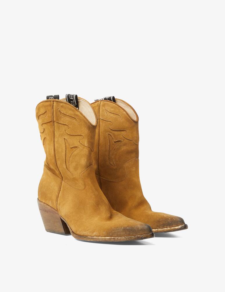 rinascente Strategia Stivale camperos basso in camoscio Blues