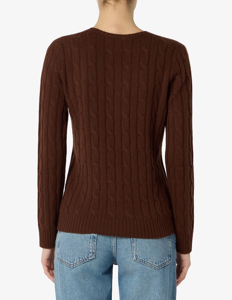 Pure Cashmere Maglione a trecce girocollo - immagine 3 Pure Cashmere Maglione a trecce girocollo - immagine 3
