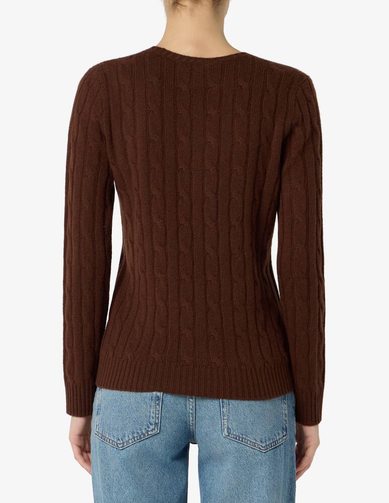 rinascente Pure Cashmere Maglione a trecce girocollo