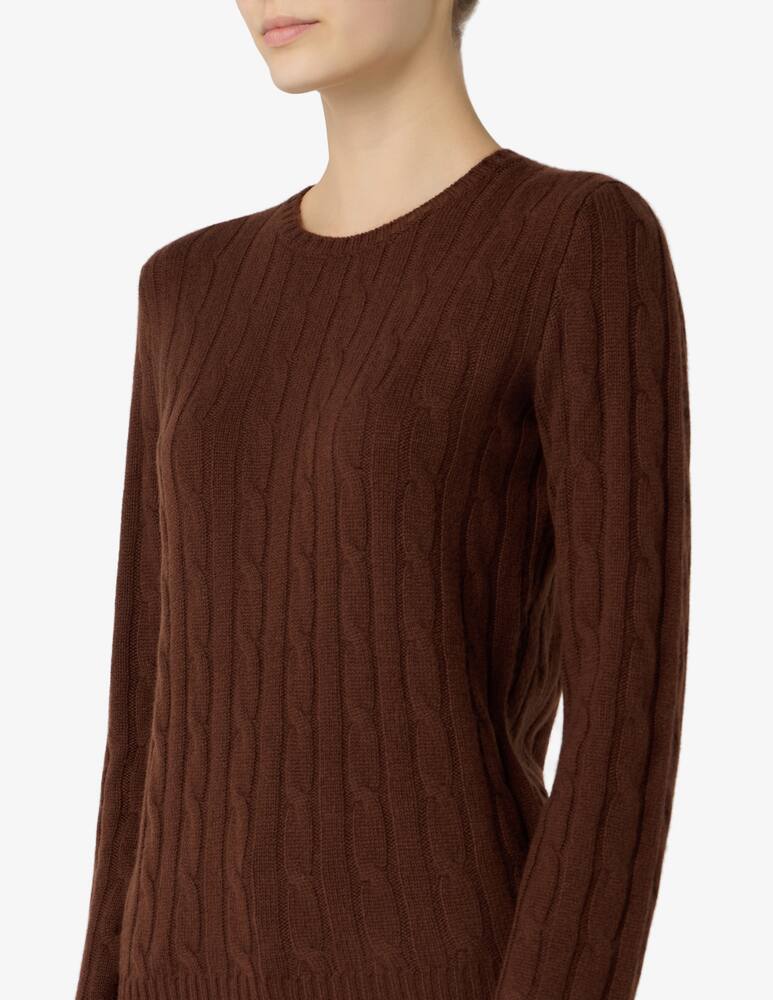 rinascente Pure Cashmere Maglione a trecce girocollo
