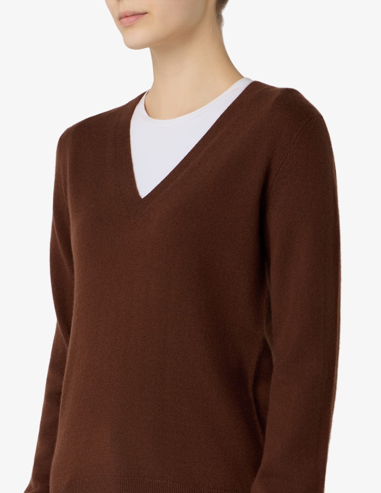 Pure Cashmere Maglione scollo a v basic - immagine 4 Pure Cashmere Maglione scollo a v basic - immagine 4