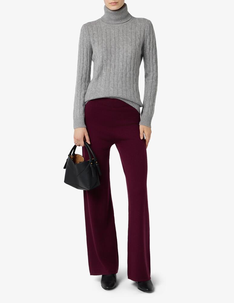 rinascente Pure Cashmere Cable turtleneck jumper