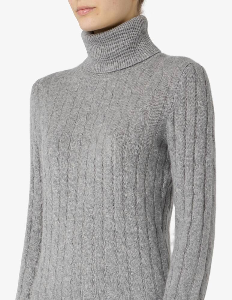 rinascente Pure Cashmere Cable turtleneck jumper