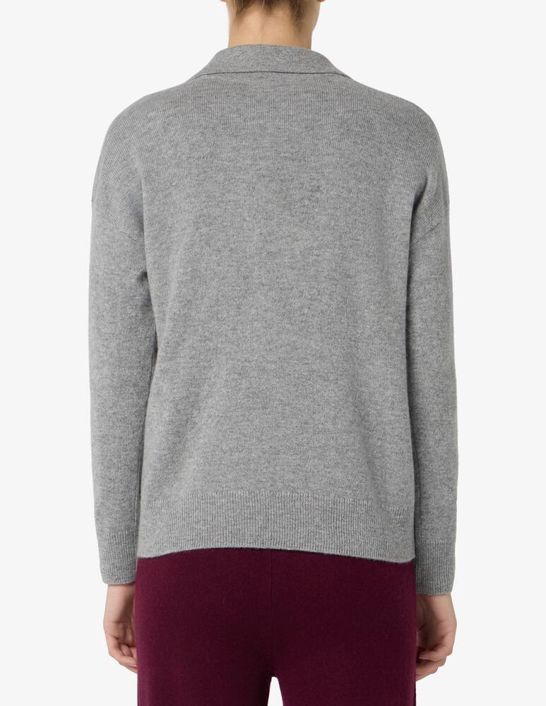 rinascente Pure Cashmere Polo in maglia con collo aperto