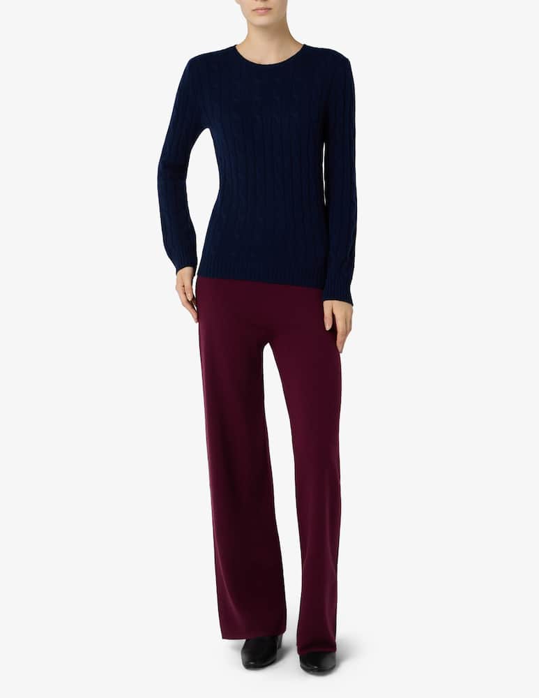 rinascente Pure Cashmere Maglione a trecce girocollo