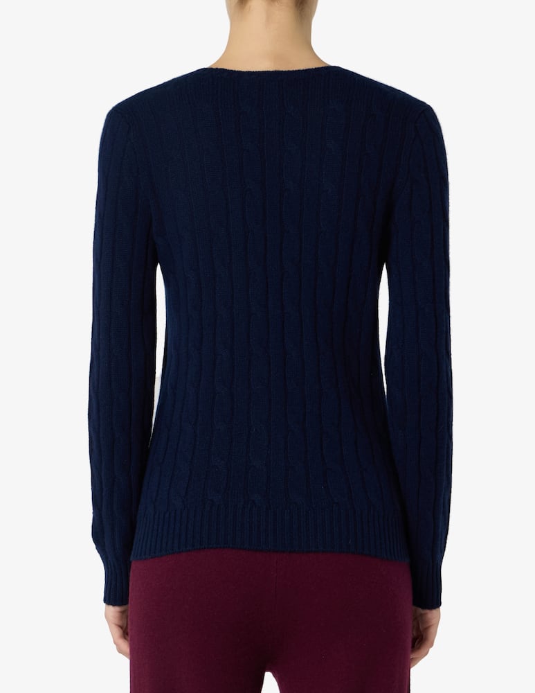 rinascente Pure Cashmere Maglione a trecce girocollo