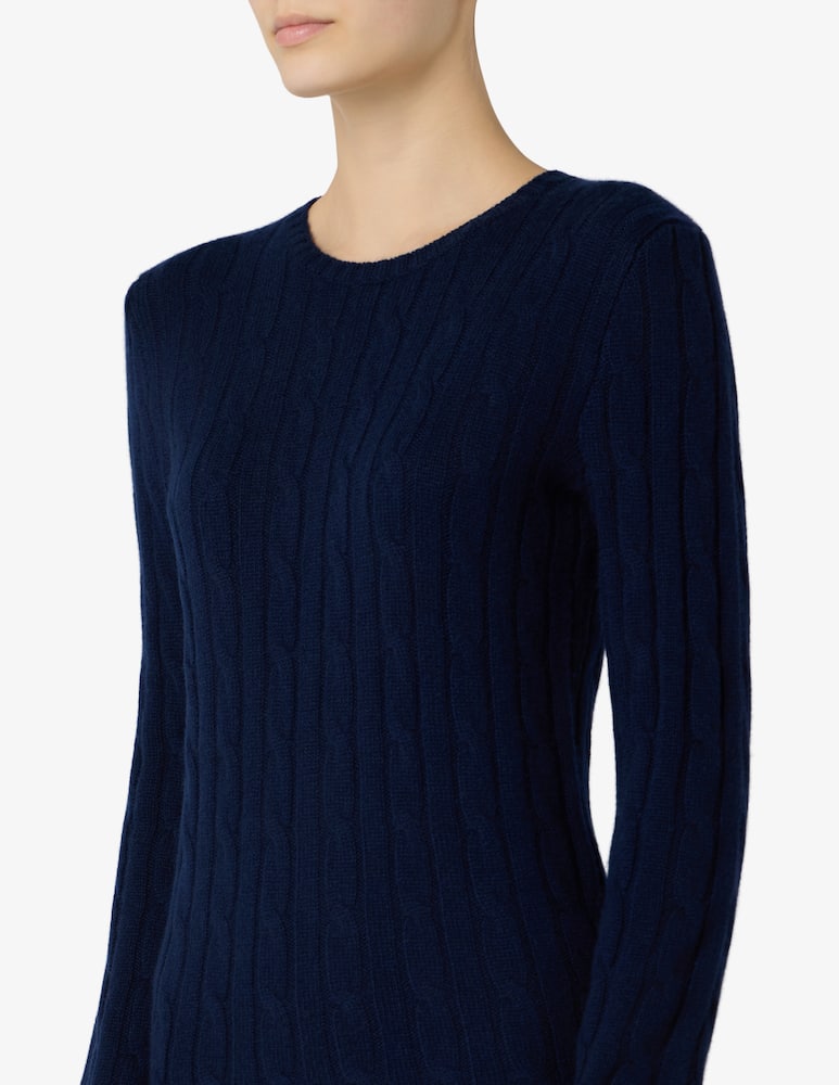 rinascente Pure Cashmere Maglione a trecce girocollo