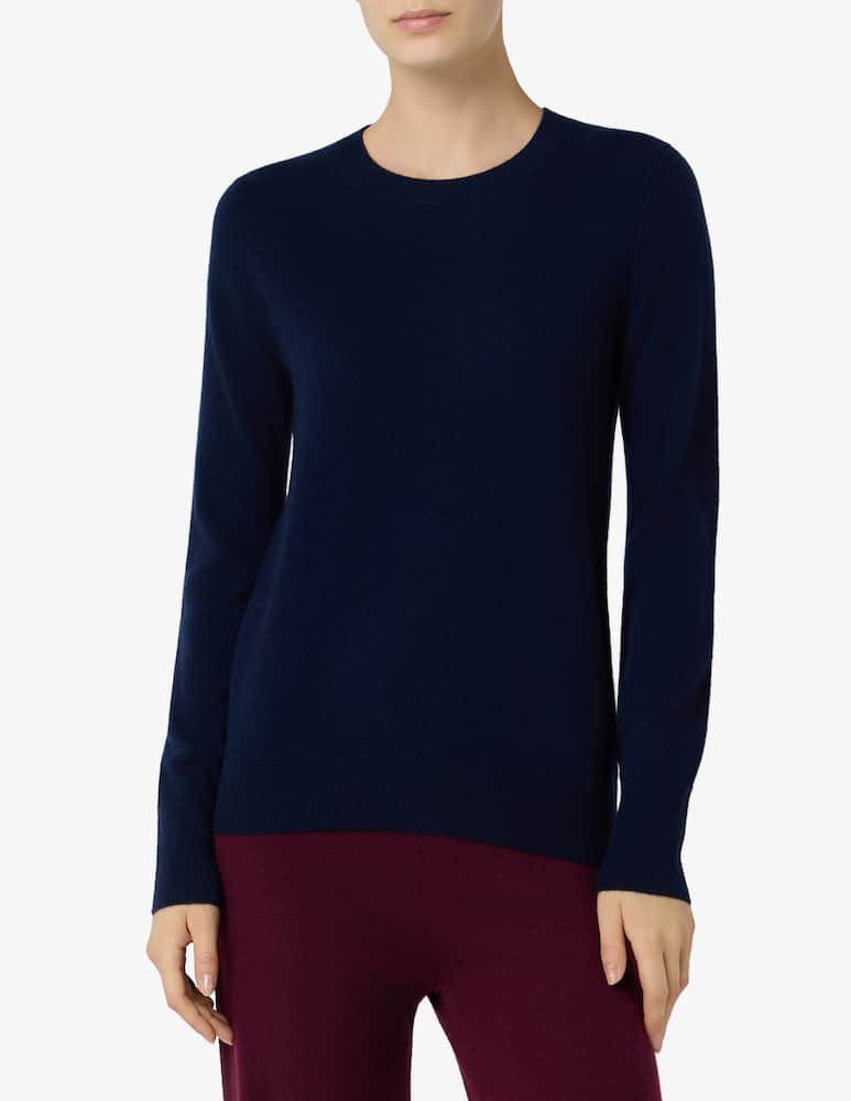 rinascente Pure Cashmere Basic crew neck long sleeve tee