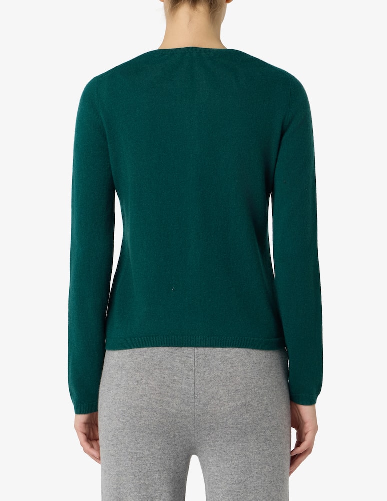 Pure Cashmere Cardigan con collo alla coreana - immagine 3 Pure Cashmere Cardigan con collo alla coreana - immagine 3