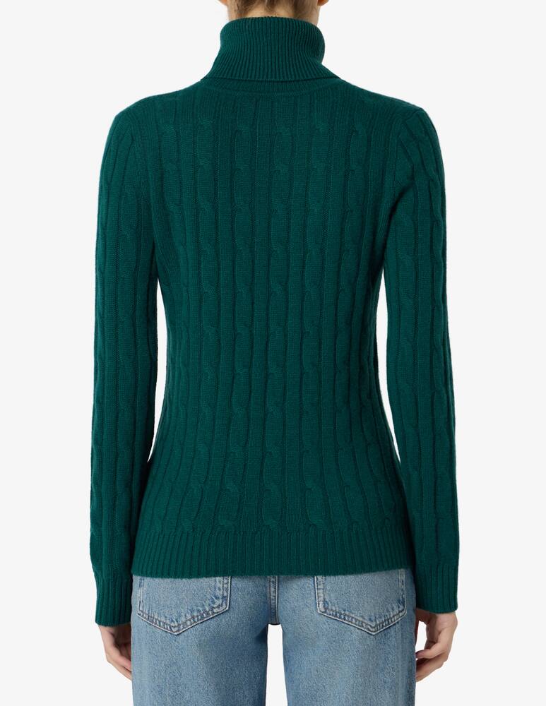 rinascente Pure Cashmere Cable turtleneck jumper