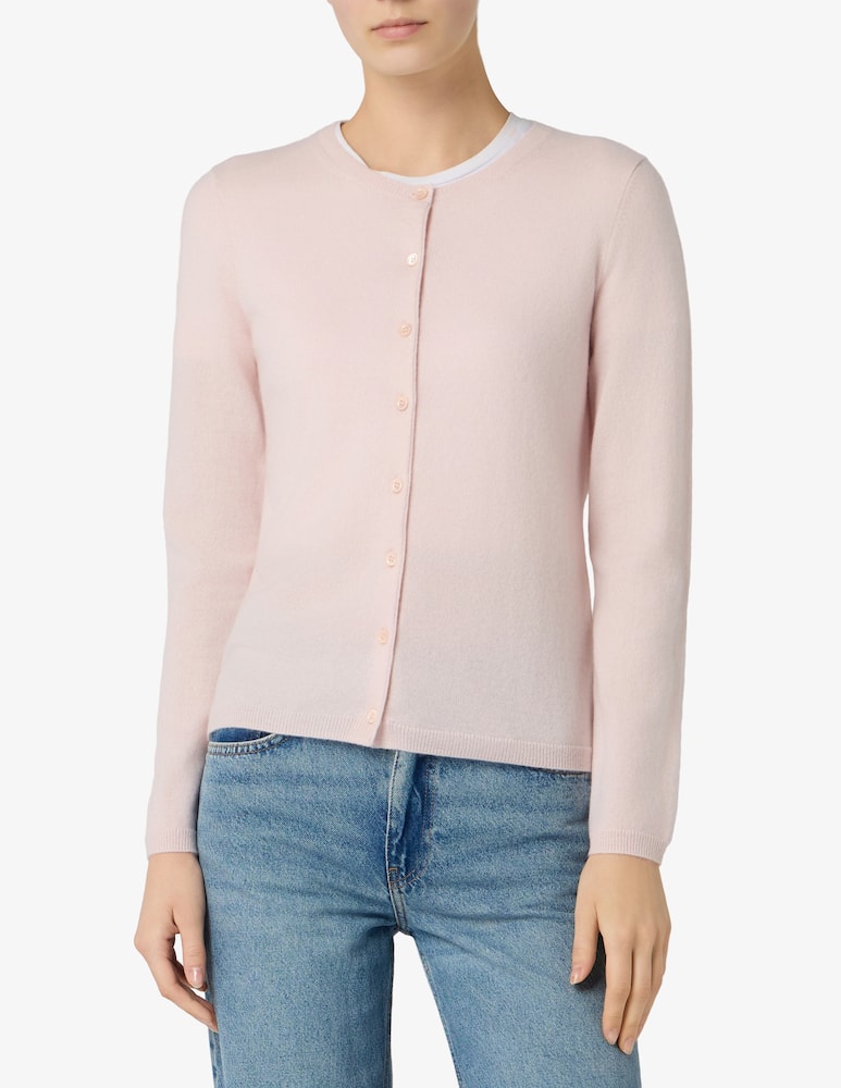 rinascente Pure Cashmere Cardigan con collo alla coreana