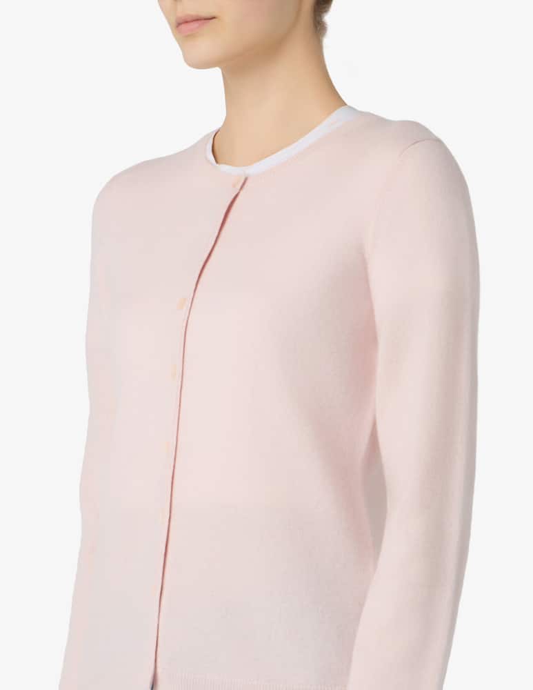 Pure Cashmere Cardigan con collo alla coreana - immagine 4 Pure Cashmere Cardigan con collo alla coreana - immagine 4