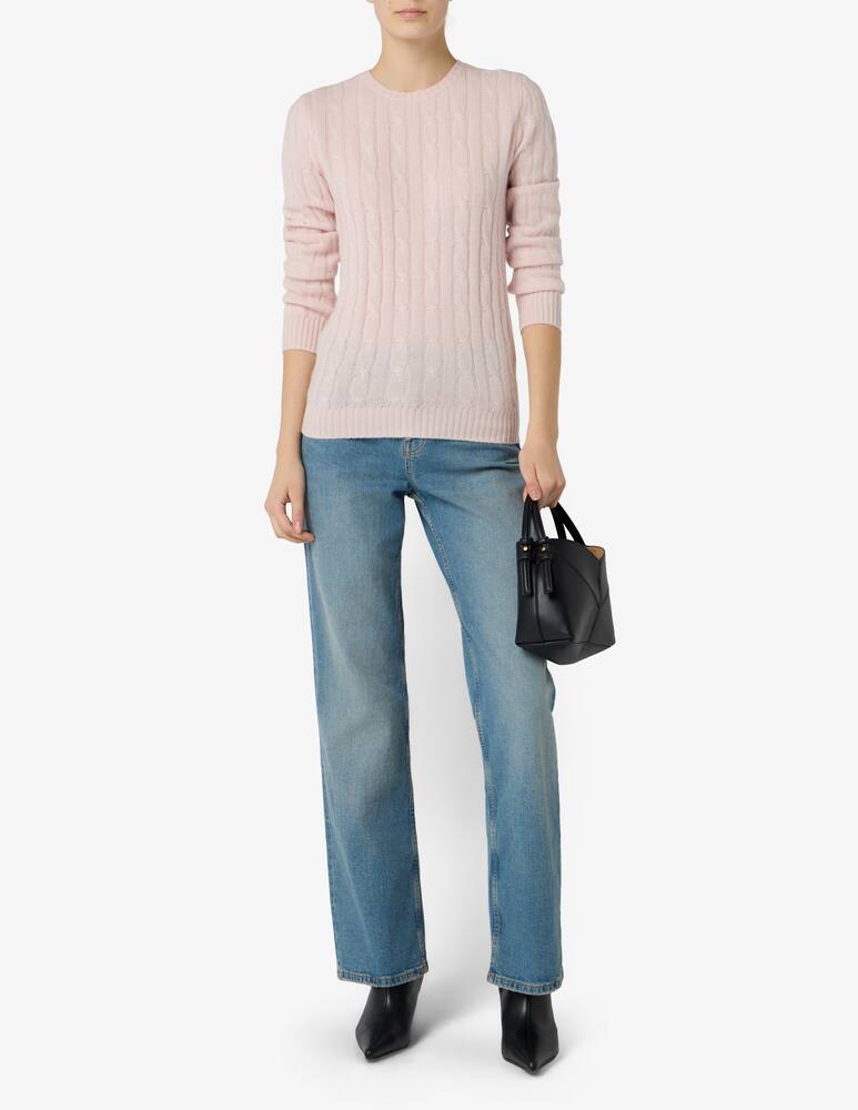 rinascente Pure Cashmere Maglione a trecce girocollo
