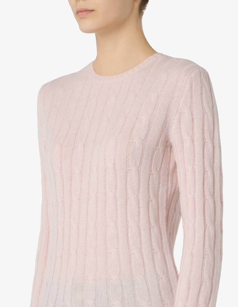 rinascente Pure Cashmere Maglione a trecce girocollo