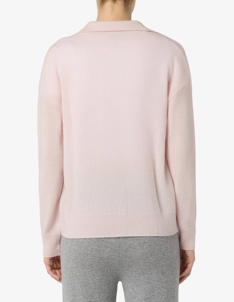 rinascente Pure Cashmere Polo in maglia con collo aperto