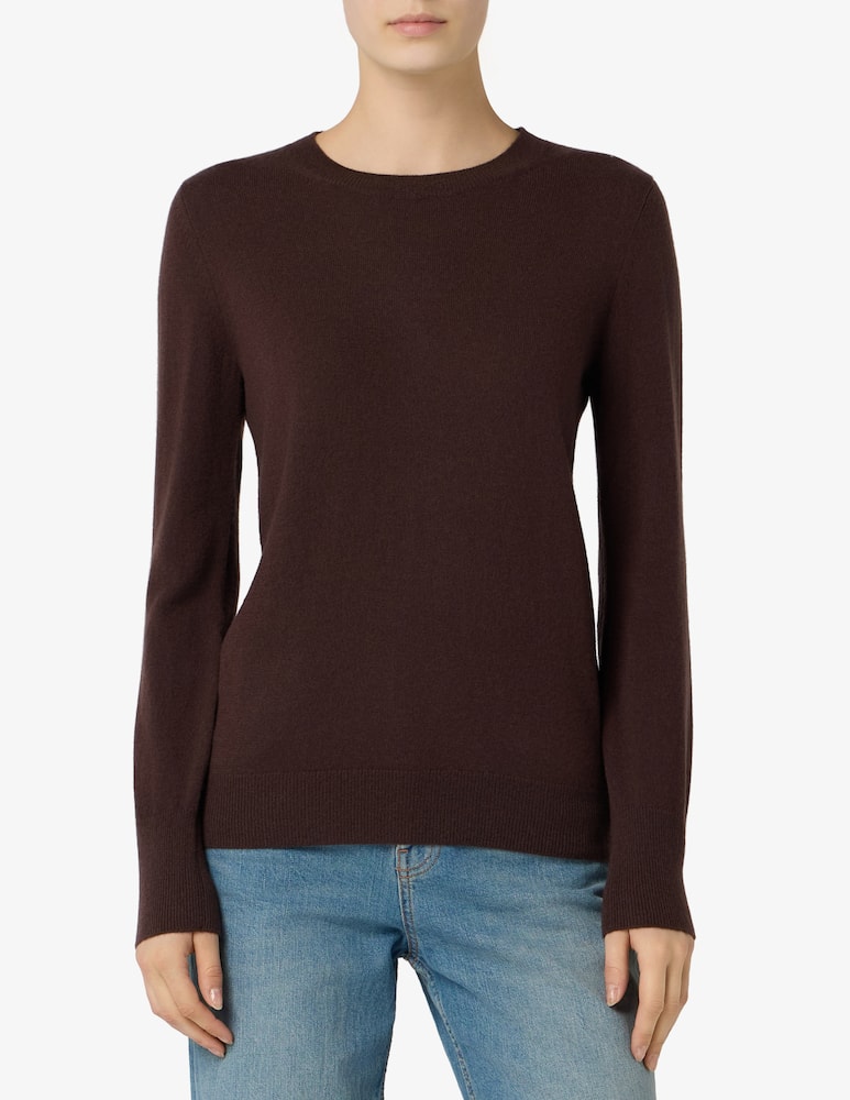 rinascente Pure Cashmere Basic crew neck long sleeve tee