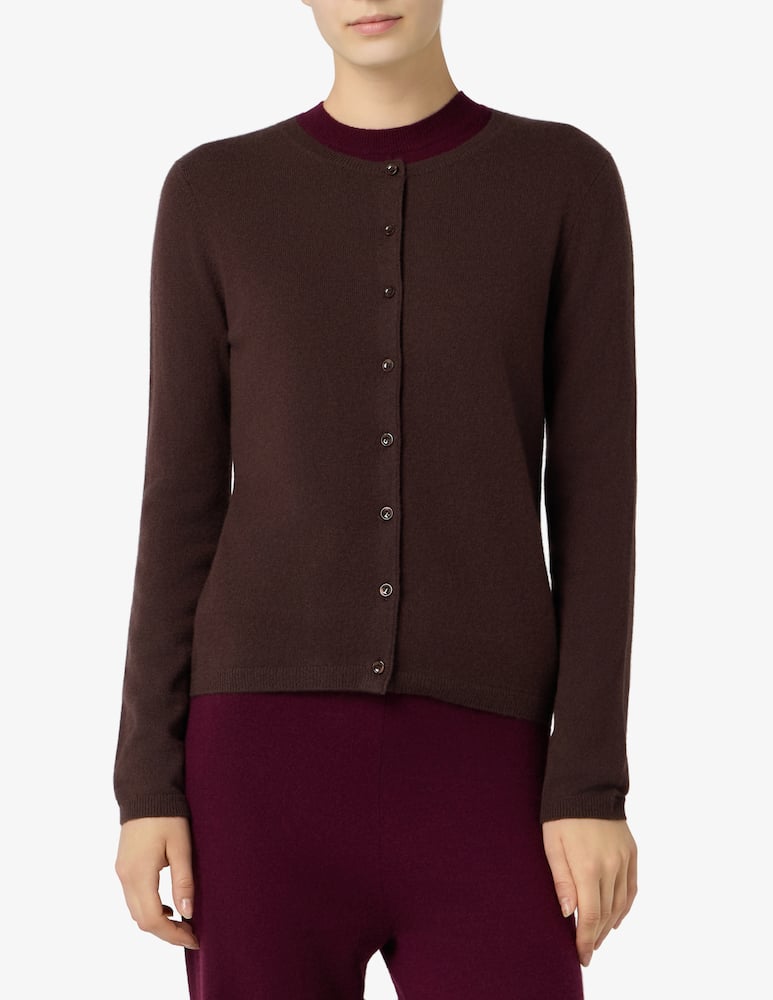 rinascente Pure Cashmere Cardigan con collo alla coreana