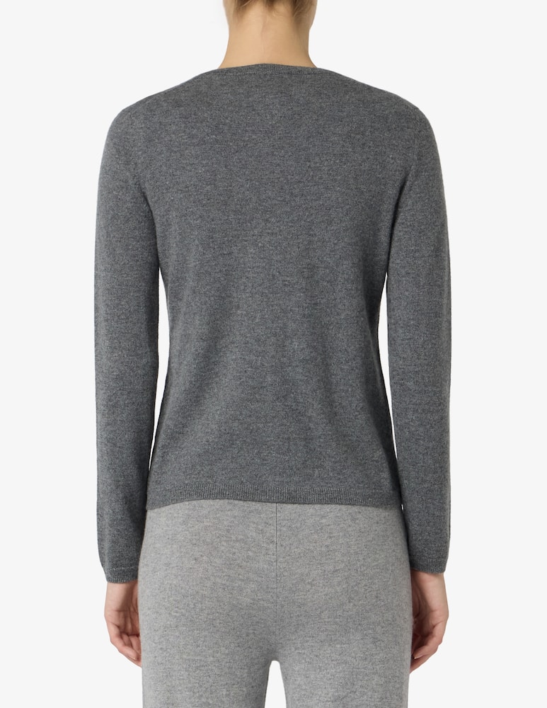 Pure Cashmere Cardigan con collo alla coreana - immagine 3 Pure Cashmere Cardigan con collo alla coreana - immagine 3