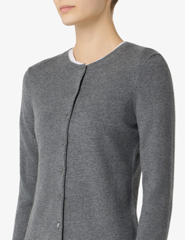 Pure Cashmere Cardigan con collo alla coreana - immagine 4 Pure Cashmere Cardigan con collo alla coreana - immagine 4