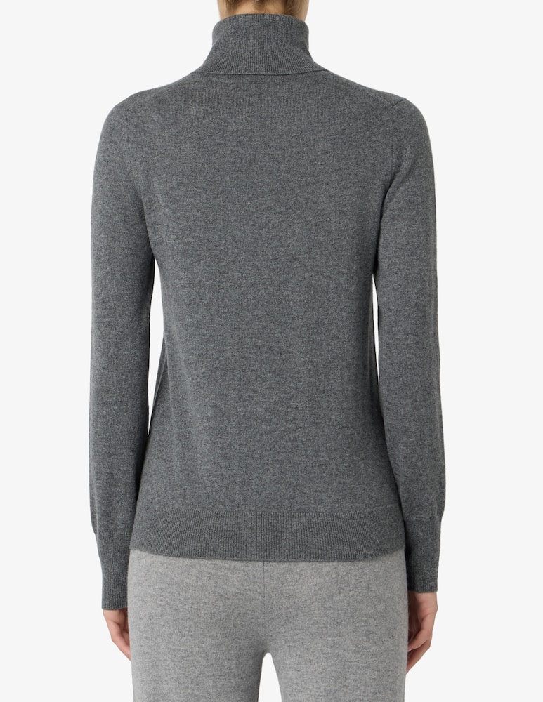 Pure Cashmere Basic turtle neck jumper - picture 3