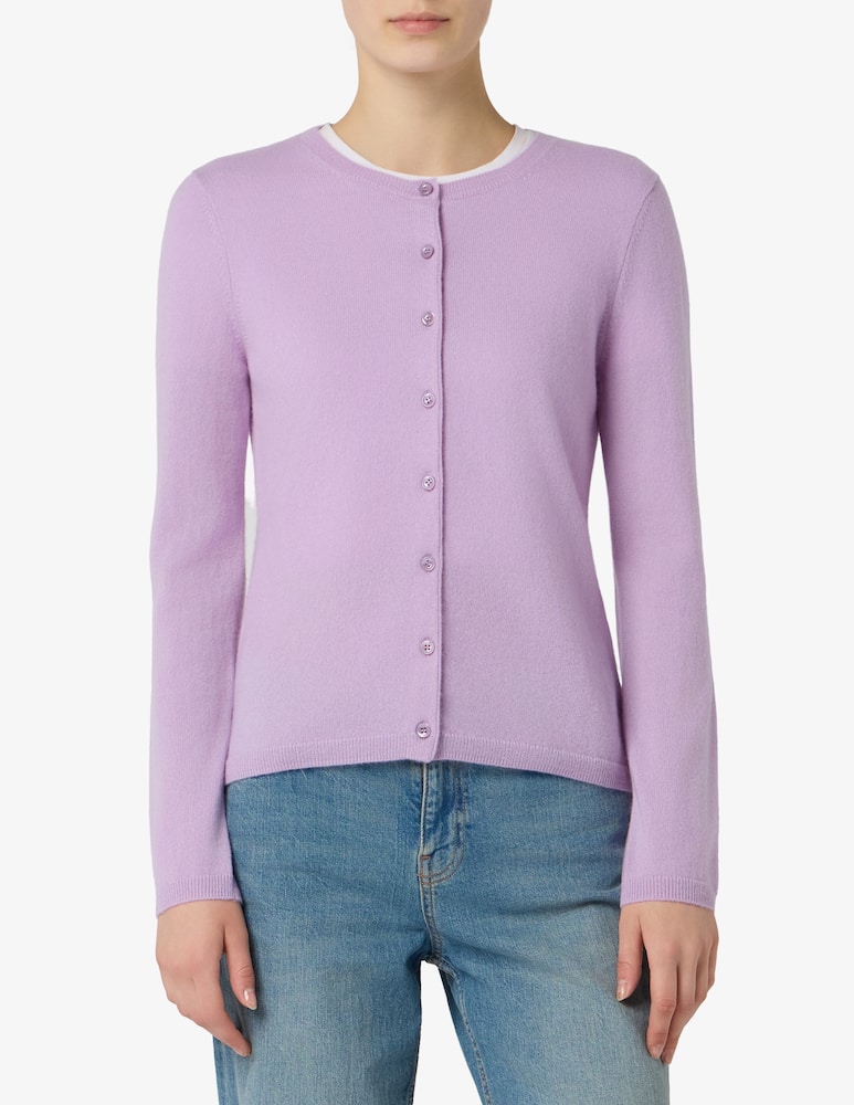 rinascente Pure Cashmere Cardigan con collo alla coreana