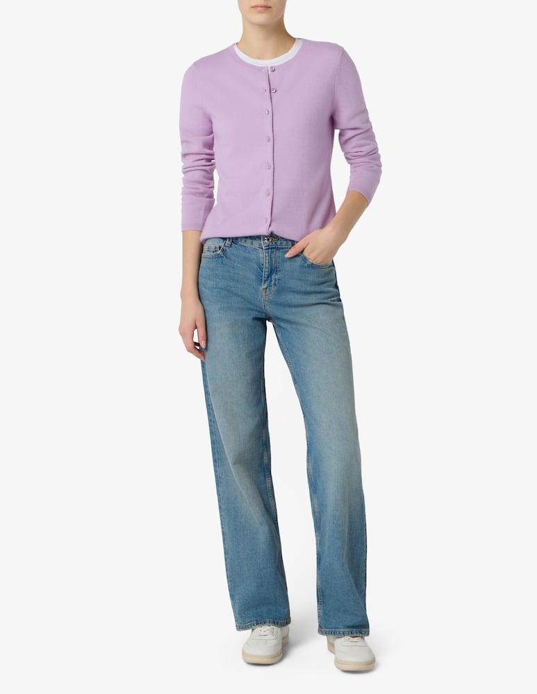 Pure Cashmere Cardigan con collo alla coreana - immagine 2 Pure Cashmere Cardigan con collo alla coreana - immagine 2