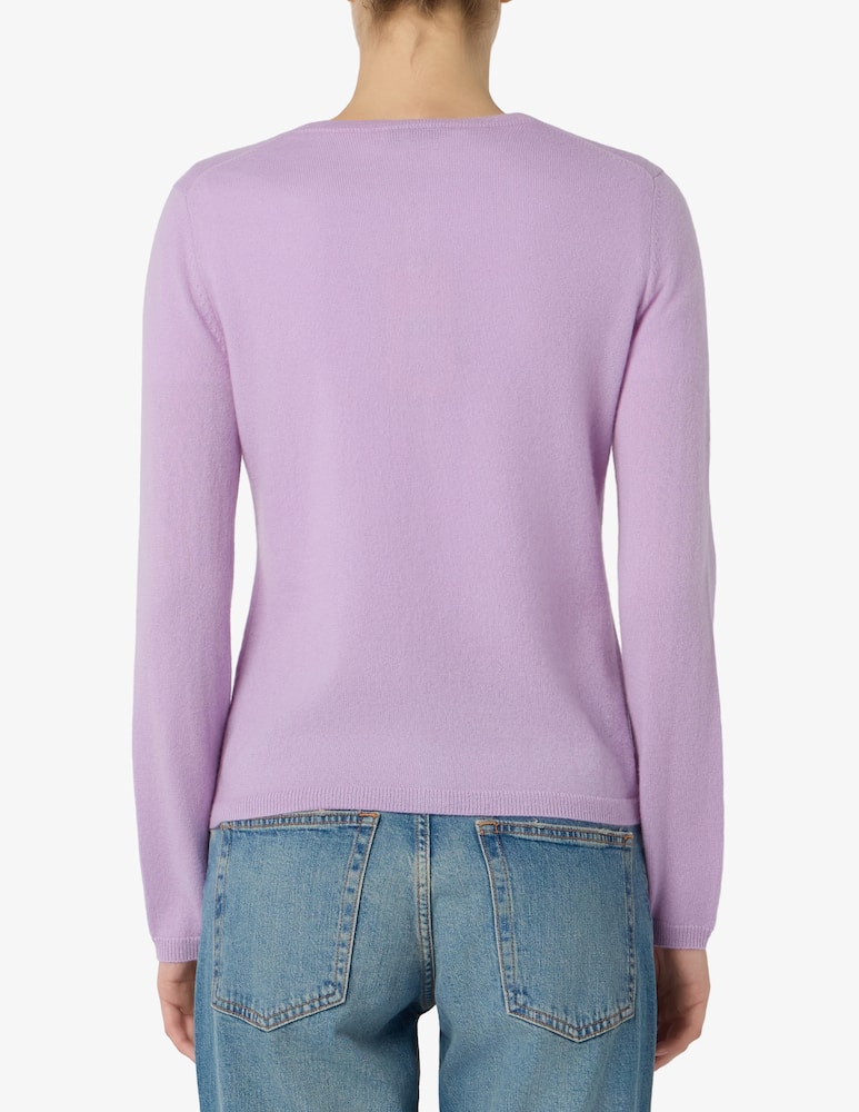 Pure Cashmere Cardigan con collo alla coreana - immagine 3 Pure Cashmere Cardigan con collo alla coreana - immagine 3