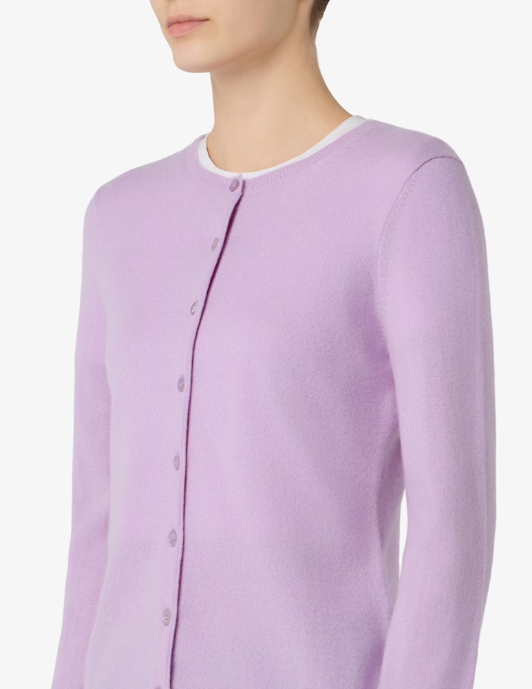 Pure Cashmere Cardigan con collo alla coreana - immagine 4 Pure Cashmere Cardigan con collo alla coreana - immagine 4