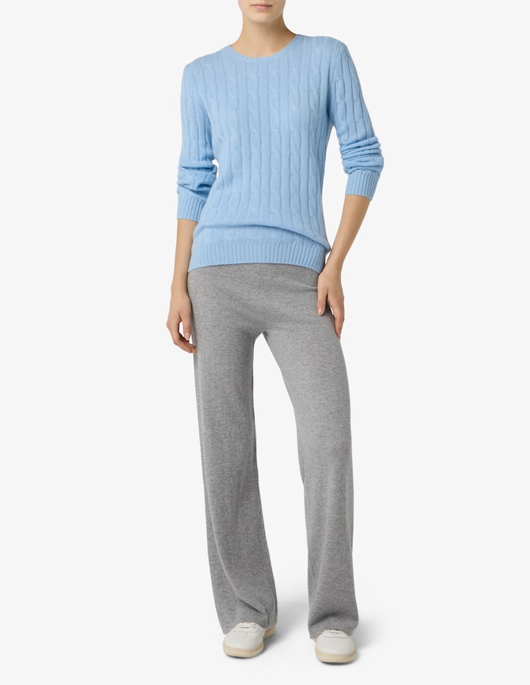 rinascente Pure Cashmere Maglione a trecce girocollo