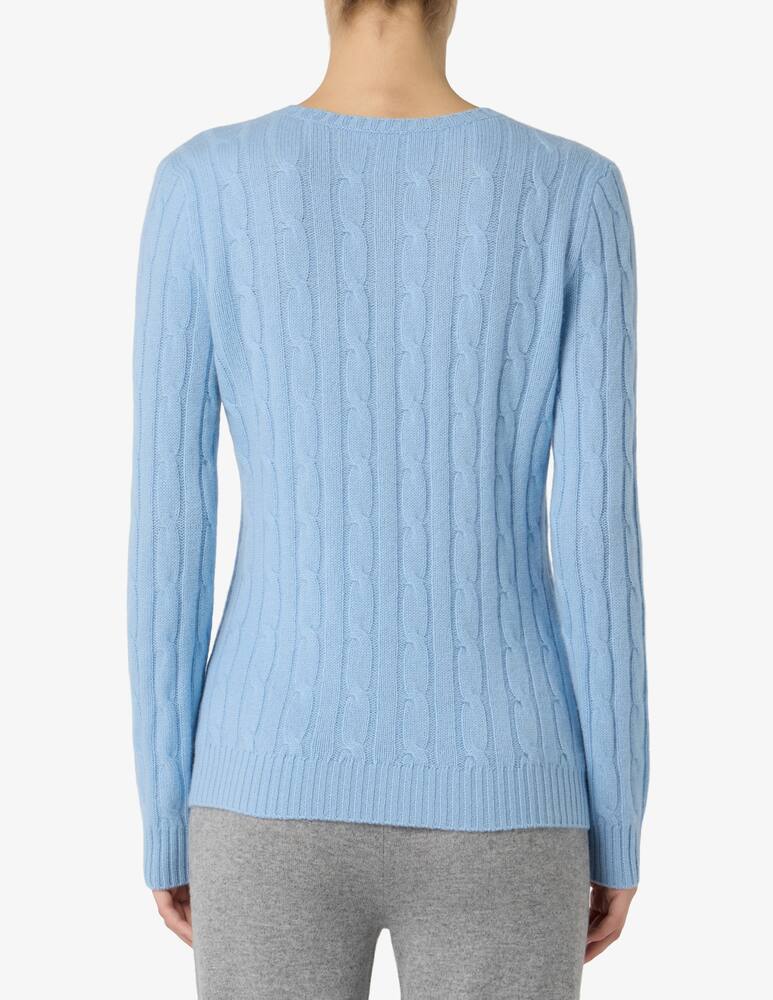 Pure Cashmere Maglione a trecce girocollo - immagine 3 Pure Cashmere Maglione a trecce girocollo - immagine 3