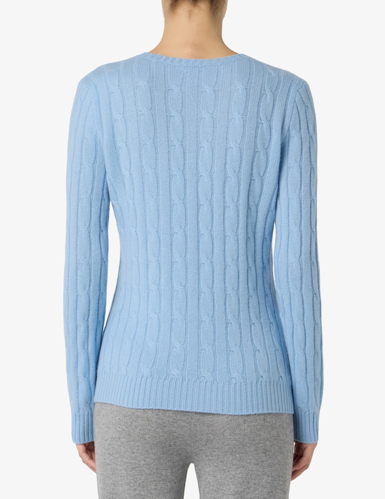 rinascente Pure Cashmere Maglione a trecce girocollo