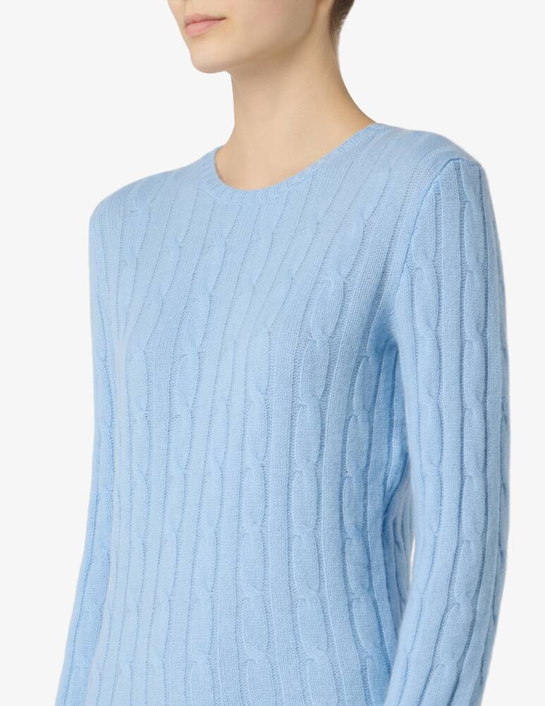 Pure Cashmere Maglione a trecce girocollo - immagine 4 Pure Cashmere Maglione a trecce girocollo - immagine 4