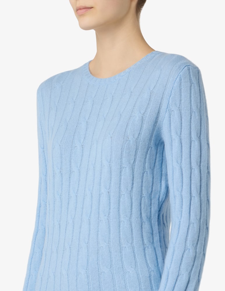 rinascente Pure Cashmere Maglione a trecce girocollo