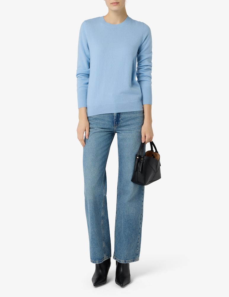rinascente Pure Cashmere Basic crew neck long sleeve tee