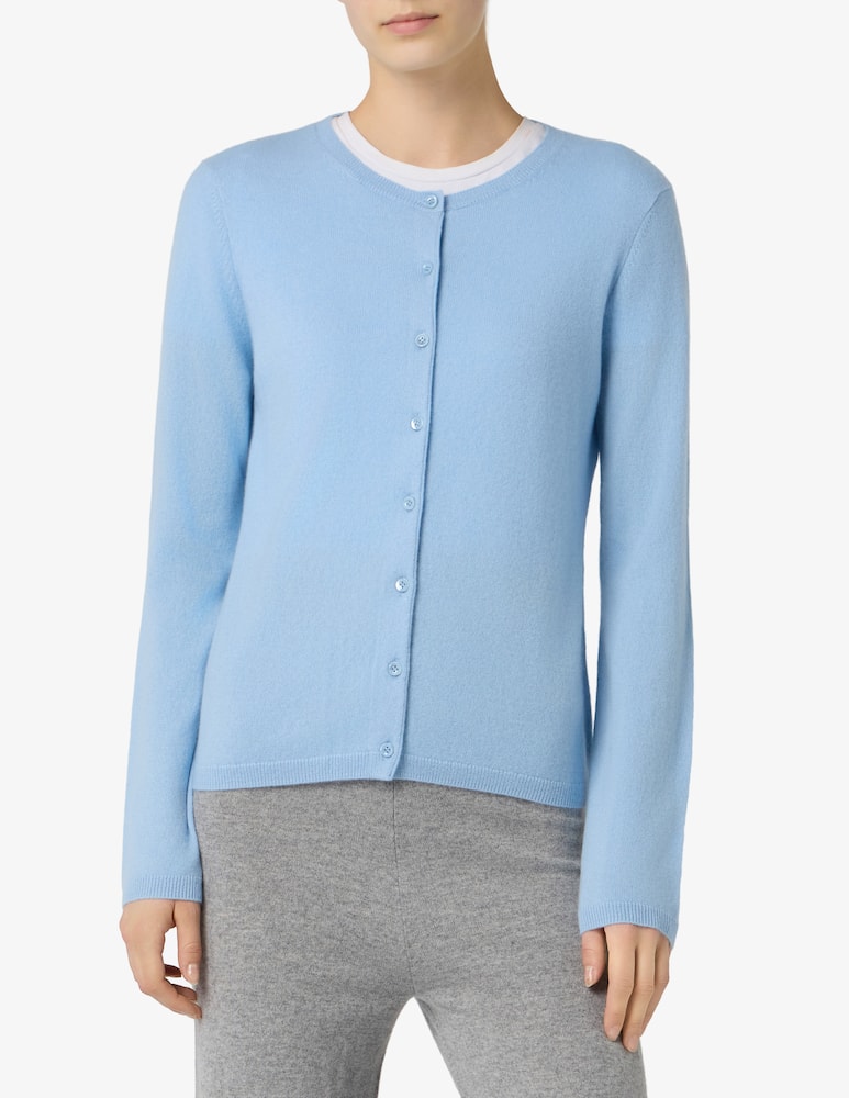 rinascente Pure Cashmere Cardigan con collo alla coreana