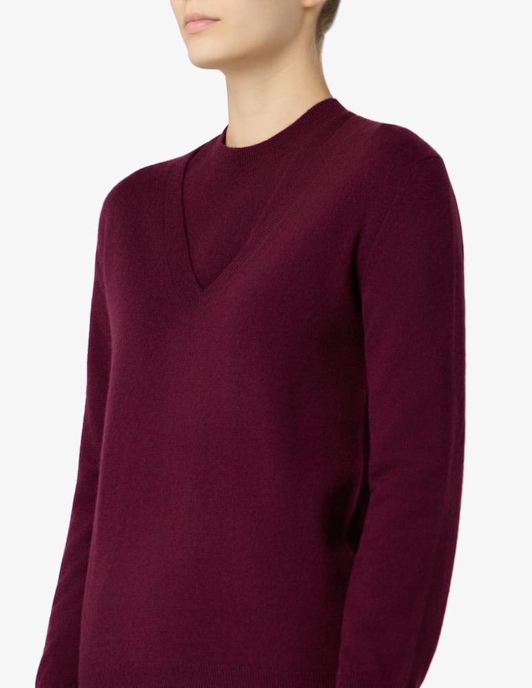 Pure Cashmere Maglione scollo a v basic - immagine 4 Pure Cashmere Maglione scollo a v basic - immagine 4