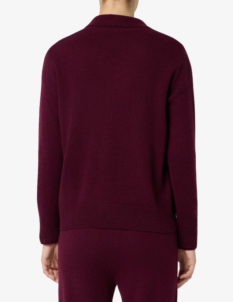 rinascente Pure Cashmere Polo in maglia con collo aperto