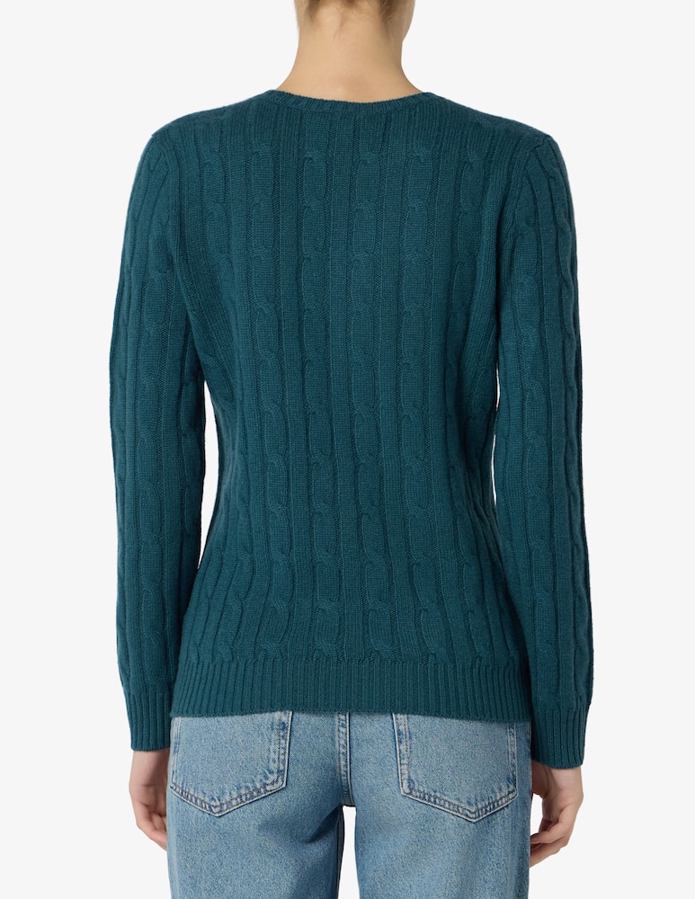 rinascente Pure Cashmere Maglione a trecce girocollo