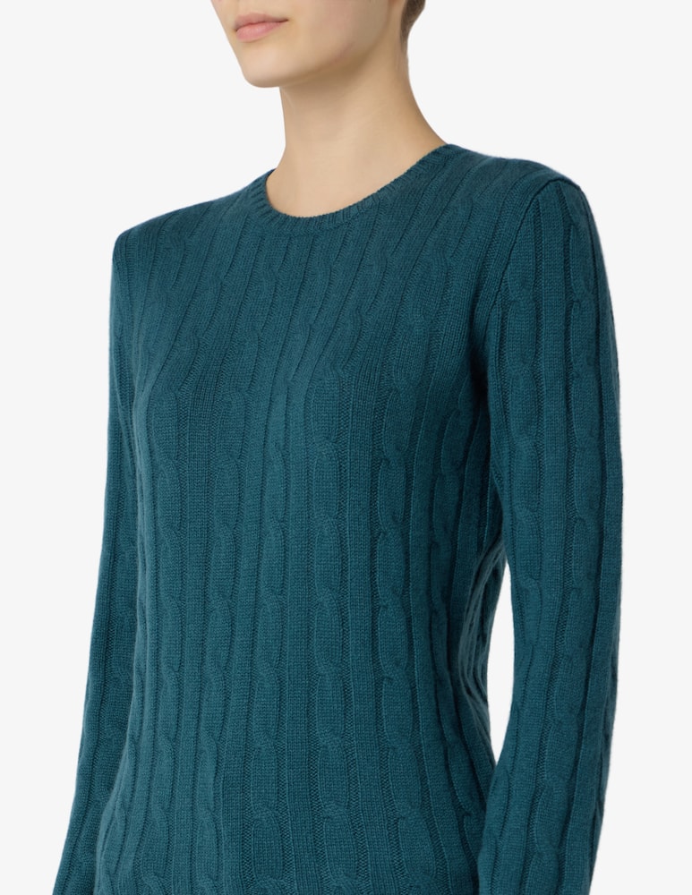 rinascente Pure Cashmere Maglione a trecce girocollo