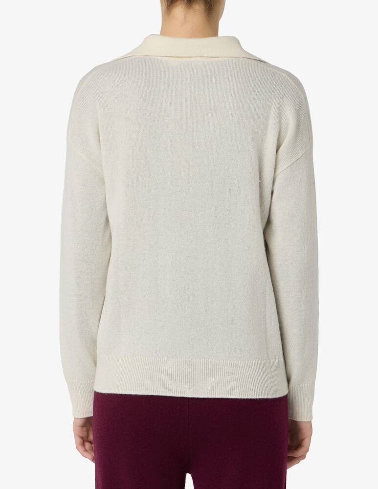 rinascente Pure Cashmere Polo in maglia con collo aperto