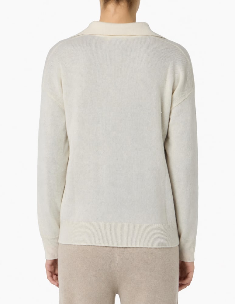Pure Cashmere Polo in maglia con collo aperto - immagine 8 Pure Cashmere Polo in maglia con collo aperto - immagine 8