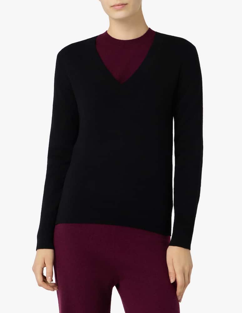 rinascente Pure Cashmere Maglione scollo a v basic